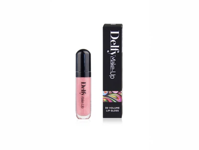 Блиск для губ для надання об'єму Delfy Professional 3D Volume Lip Gloss Пеон Беж 7 мл (5060465711045)