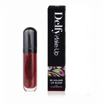 Блиск для губ для надання об'єму Delfy Professional 3D Volume Lip Gloss Чорний Георгін 7 мл (5060465710987)