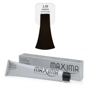 Професійна крем-фарба для волосся Maxima Professional Hair color professional coloring cream 3,99- гіркий шоколад 100 мл