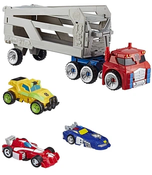 Трансформеры: Академия спасательных ботов Оптимус Прайм Transformers Rescue Bots Academy Road Rescue Team Trailer Optimus Prime Hasbro