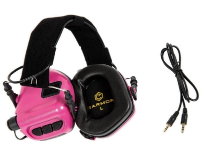 Навушники активні для стрільби Opsmen Earmor M31 Pink (15139)