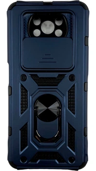Чохол Camshield з кільцем-підставкою на Xiaomi Poco X3 синій