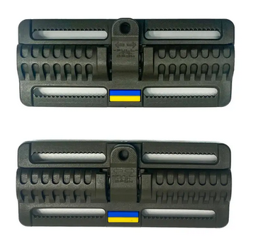Пряжка быстрого сброса с флагом Украины Safety А.FP-2221A+B (Кайман 1) Хаки