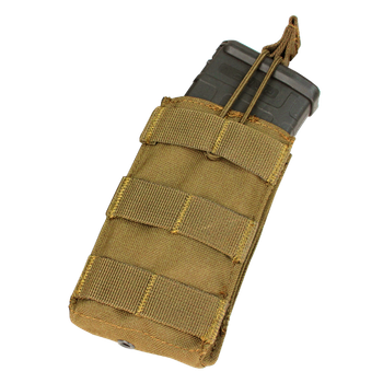 Подсумок для магазина карабина молле Condor Single M4/M16 Open Top Mag Pouch MA18 Coyote Brown