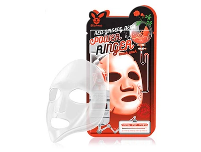 Омолаживающая маска для лица с женьшенем Elizavecca Red Ginseng Deep Power Ringer Mask (8809464015825)