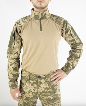Военный летний костюм (штаны + убакс), рип-стоп пиксель ВСУ, 65/35, койот, размер 54