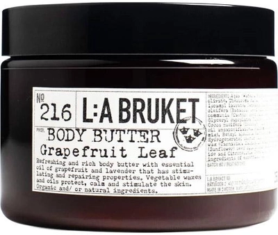 Олія для тіла L:A Bruket 216 Grapefruit Leaf Body Butter 350 г (7350053235212)