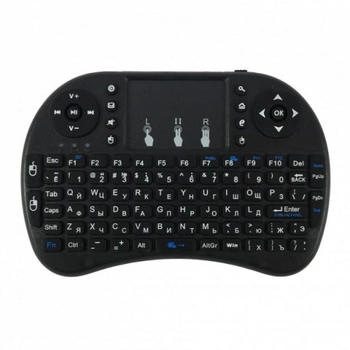 Бездротова клавіатура з тачпадом Keyboard wireless MWK08/i8 Led touch з акумулятором, підсвічуванням, для ПК, смарт-телевізора, смартфона (64767262)