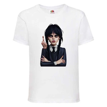 Футболка дитяча Wednesday 007 біла (WDY wh 007) 152 см