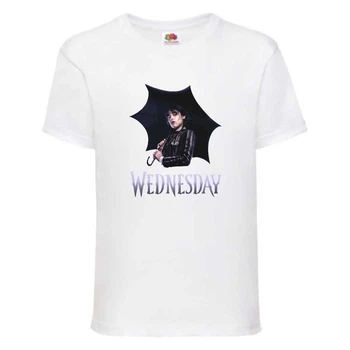 Футболка дитяча Wednesday 001 біла (WDY wh 001) 128 см