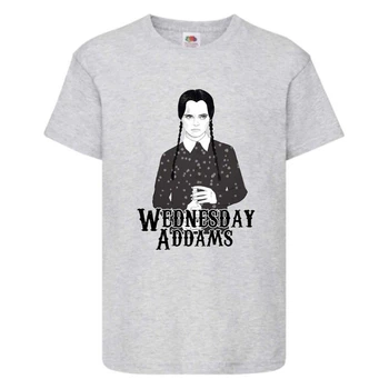 Футболка дитяча Wednesday 006 сіра (WDY gry 006) 116 см