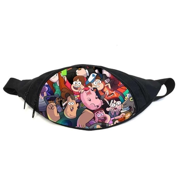 Поясная сумка бананка Гравити Фолз (GBGF08) Gear Bag черная