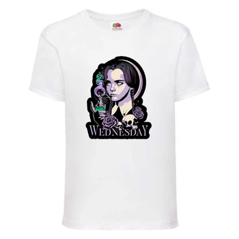 Футболка дитяча Wednesday 004 біла (WDY wh 004) 116 см