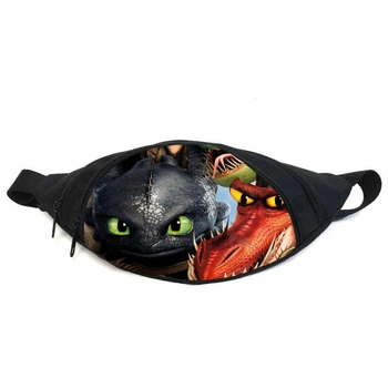 Поясна сумка Бананка Як приручити дракона (GBD012) Gear Bag чорна