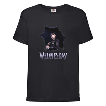 Футболка дитяча Wednesday 001 чорна (WDY blc 001) 128 см