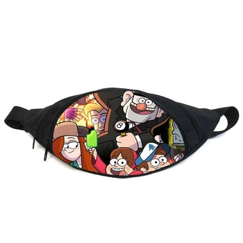 Поясная сумка бананка Гравити Фолз (GBGF05) Gear Bag черная