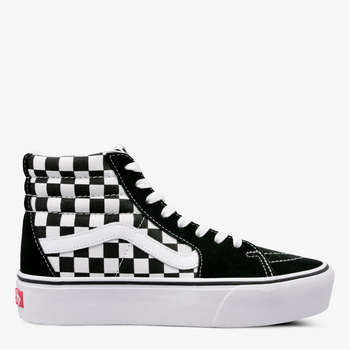 Tenisówki damskie materiałowe na platformie za kostkę Vans Sk8-Hi VN0A3TKNQXH1 41 (10US) 26.5 cm Czarny/Białe (190849926699)