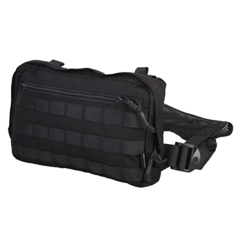 Тактическая сумка жилет на грудь с системой молле Hawk черная