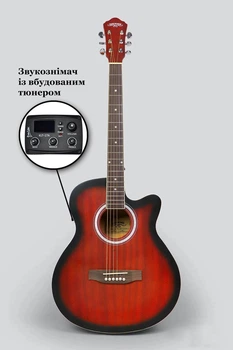 Гитара электроакустическая Caravan Music HS-4040 EQ MAS