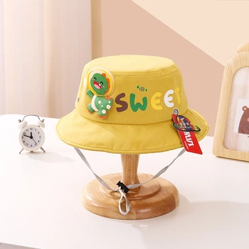 Дитяча панама з динозавром Honey Fashion Accessories 54 см жовтий (13-46)