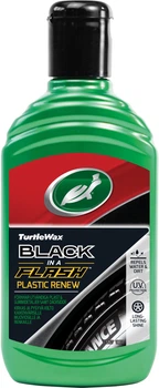 Полироль-реставратор наружного пластика и шин Turtle Wax Black In A Flash 300 мл (5010322776144)