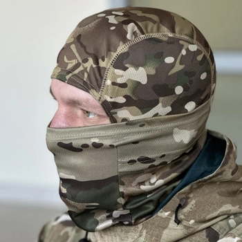 Тактична балаклава маска підшоломник Tactic військова балаклава мультикам (K-5)
