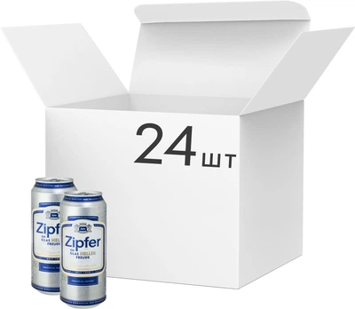 Упаковка пива ZIPFER Original 5.4% 0.5 л х 24 шт (9028800139493)