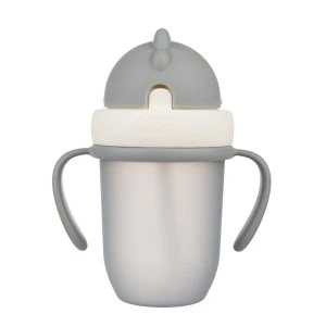 Поїльник непроливайка з силіконовою трубочкою MATTE PASTELS 210 мл Canpol babies Сірий 56/522