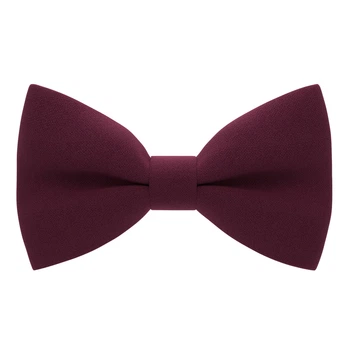 Бабочка Bow Tie House большая вишневая с габардина 09221