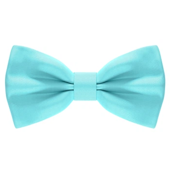 Бабочка Bow Tie House большая атласная бирюзового цвета 09785L