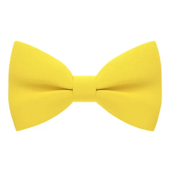 Метелик Bow Tie House великий насичено-жовтий з габардину 09227