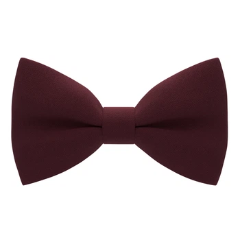 Метелик Bow Tie House великий бордовий з габардину 09226