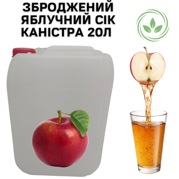 Сброженный яблочный сок канистра 20л