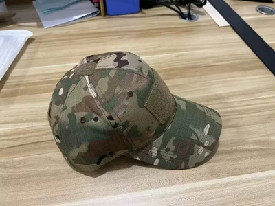 Кепка КАМУФЛЯЖ с налобной наклейкой One size армейское тактическое снаряжение