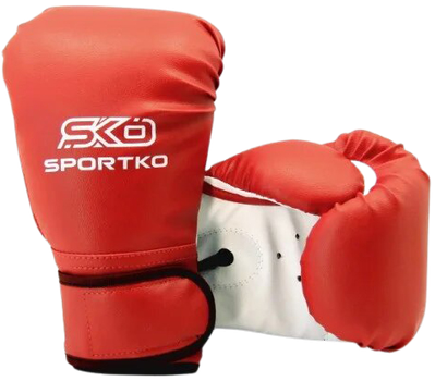 Боксерські рукавички Sportko 10 OZ 12-16 років Червоні (SP-26110OZPD2)