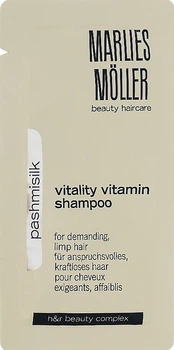 Вітамінний шампунь для волосся - Marlies Moller Pashmisilk Vitality Vitamin Shampoo (пробник) 7ml (7ml) (932631-1186645-2)