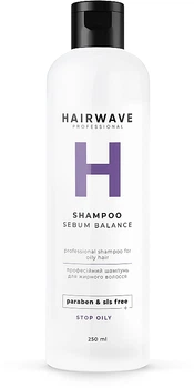 Шампунь бессульфатный для жирных волос "Sebum Balance" - HAIRWAVE Sulfate Free Shampoo Sebum Balance 500ml (939968-1195905-2)