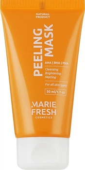 Маска-пілінг з AHA, BHA та PHA кислотами для всіх типів шкіри - Marie Fresh Cosmetics Peeling Mask (50ml)