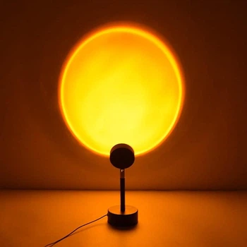Проекционная лампа Sunset Lamp Оранжевая залізо (643SLKLCVLMPC12) TIN66