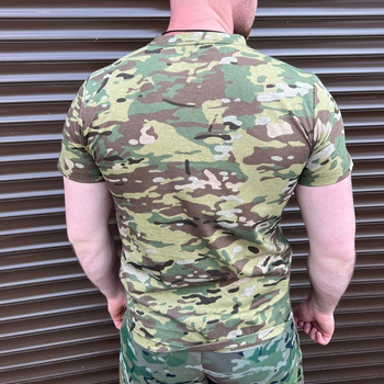 Тактическая камуфляжная футболка Мультикам (Размер 52)
