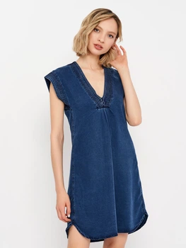 Сукня коротка літня жіноча H&M 055300 32 Синя (SZ305530013101)
