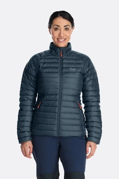 Пуховик женский Rab Microlight Jacket Womens 10 Темно-синій