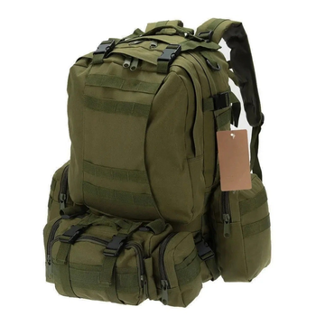 Тактический рюкзак на 55 л с подсумками 55х40х25 см B08 Оливковый (63903710)