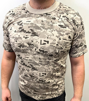 Чоловіча тактична футболка армійська для ВСУ з коротким рукавом Піксель L