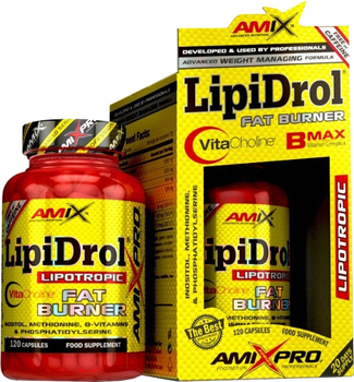 Ліпотропний жироспалювач Amix LipiDrol Fat Burner 120 к (8594159533660)