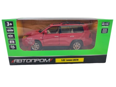 Іграшка металева машинка Автопром Lexus LX570 Червона (140148)