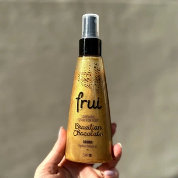 Сияющий солнцезащитный спрей для тела Frui sunshine spray for body brazilian chocolate (бразильский шоколад) 150мл