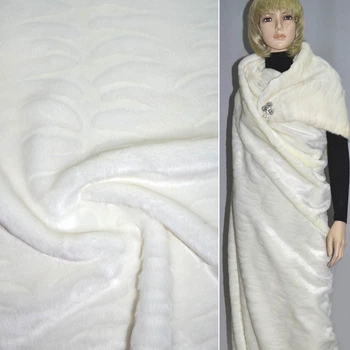 Мех искусственный молочный коротковорсовый , ш.150 (21561.001)