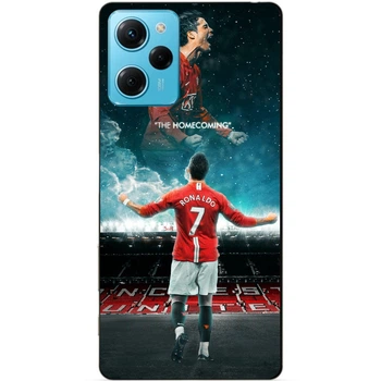 Силиконовый бампер чехол Candy для Xiaomi Poco X5 Pro 5G с рисунком Роналдо МЮ Ronaldo