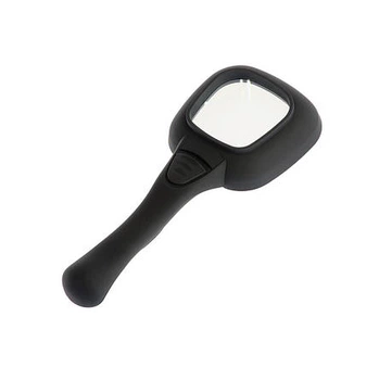 Ручная лупа с подсветкой Magnifier 600558 4х 60мм, увеличительное стекло лупа